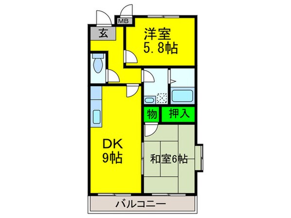 メゾンクレールの物件間取画像